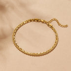 Nora Gelaagde Box Ketting Enkelband