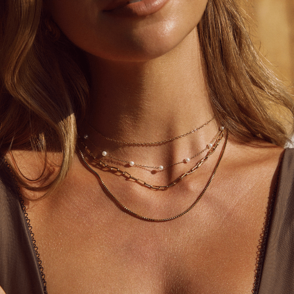 Nura Parel 18K Gouden Ketting