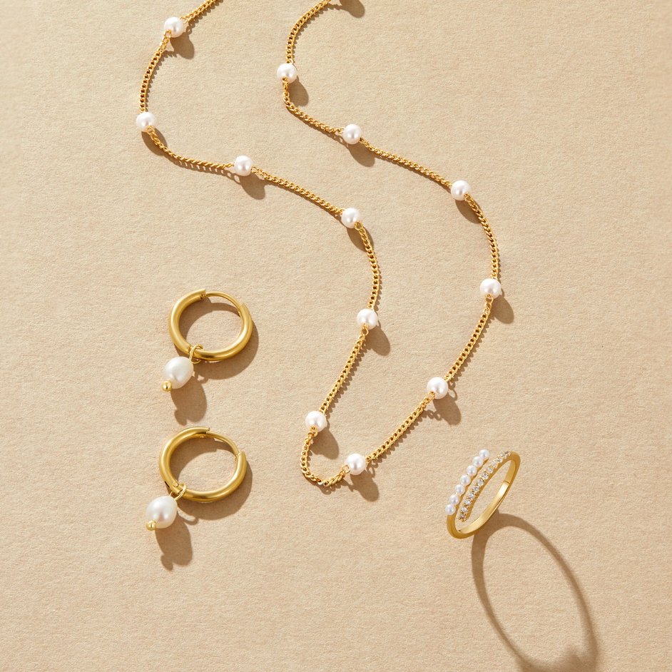 Nura Parel 18K Gouden Ketting