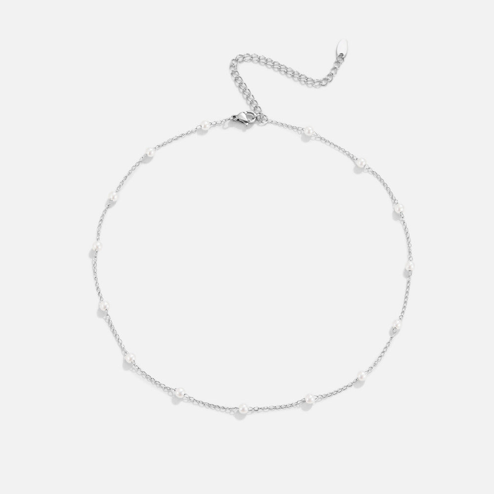 Nura Parel Zilveren Ketting Secundaire afbeelding
