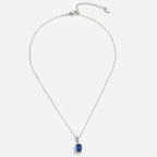 Ocean Blue Hanger Zilveren Ketting