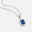 Ocean Blue Hanger Zilveren Ketting