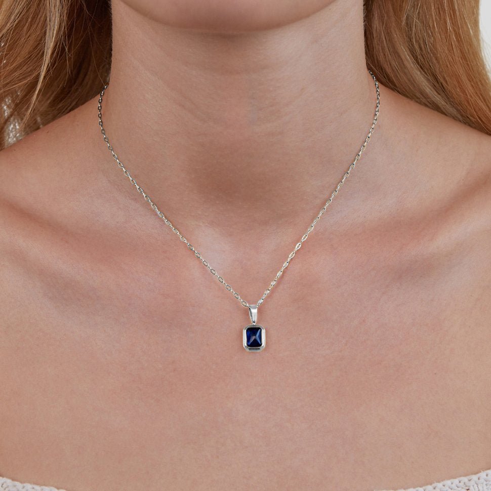 Ocean Blue Hanger Zilveren Ketting Secundaire afbeelding