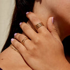 Ohio Gelaagde Gouden Ring