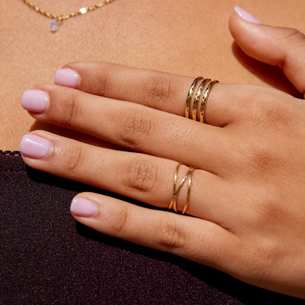 Ohio Gelaagde Gouden Ring