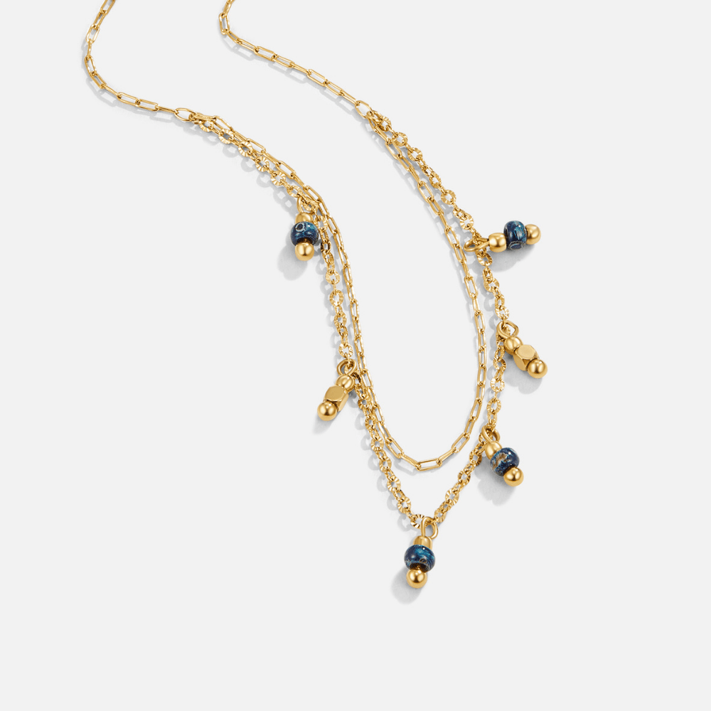 Olivia Blue Droplet Ketting Hoofdafbeelding