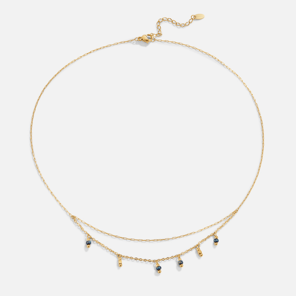 Olivia Blue Droplet Ketting