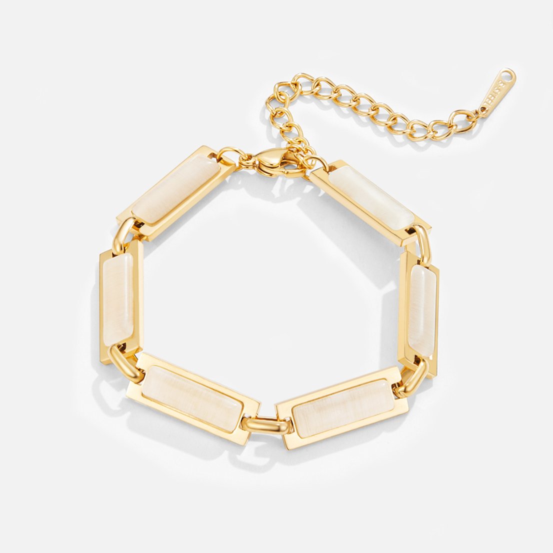 Opal Gouden Baguette Armband