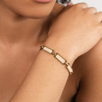 Opal Gouden Baguette Armband
