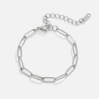 Paperclip Zilveren Armband