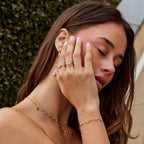 Pearl & Kristallen Eternity Ring