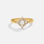 Pearl & Kristallen Eternity Ring