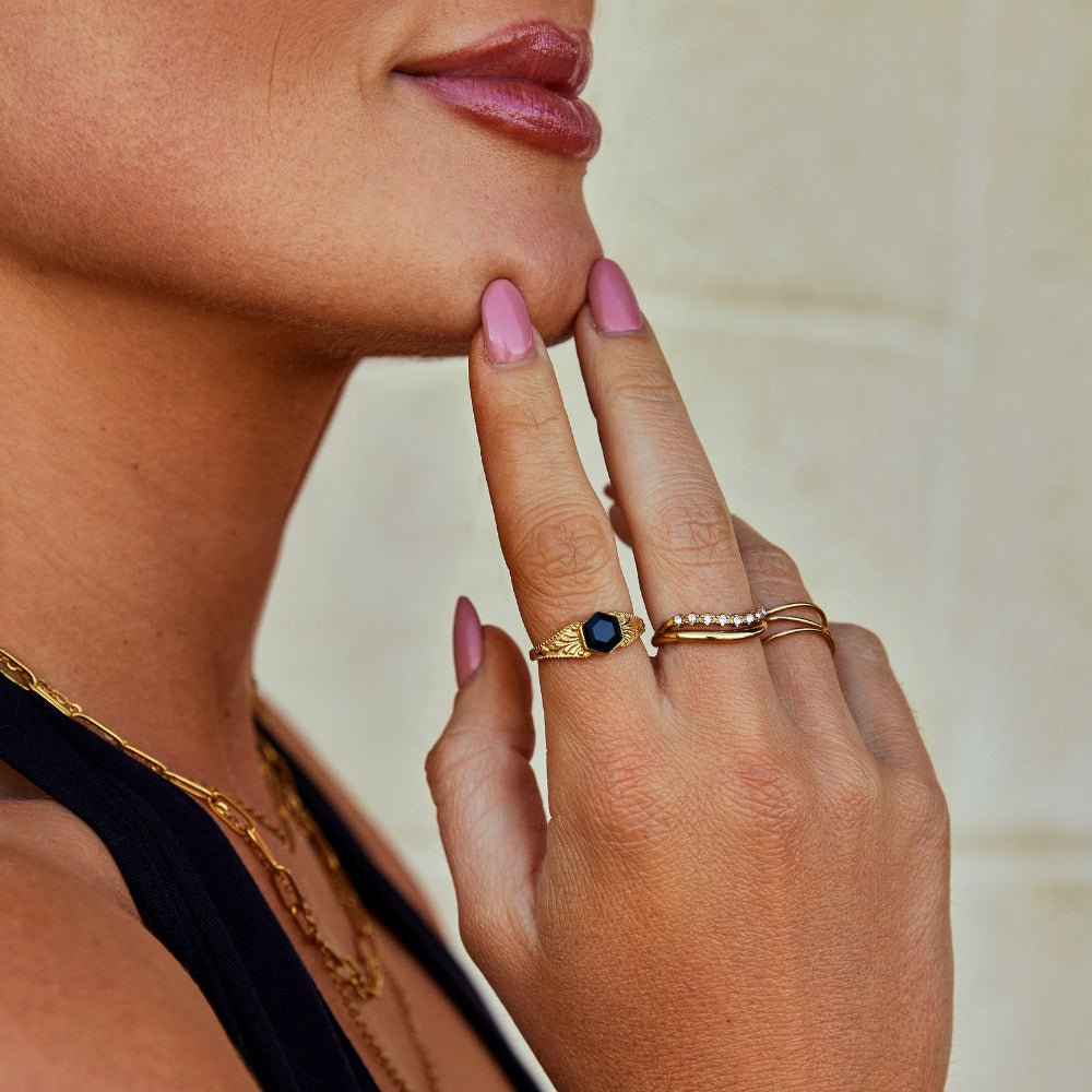 Phoenix Black Onyx Ring Secundaire afbeelding