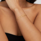 Pia Gouden Gelaagde Armband