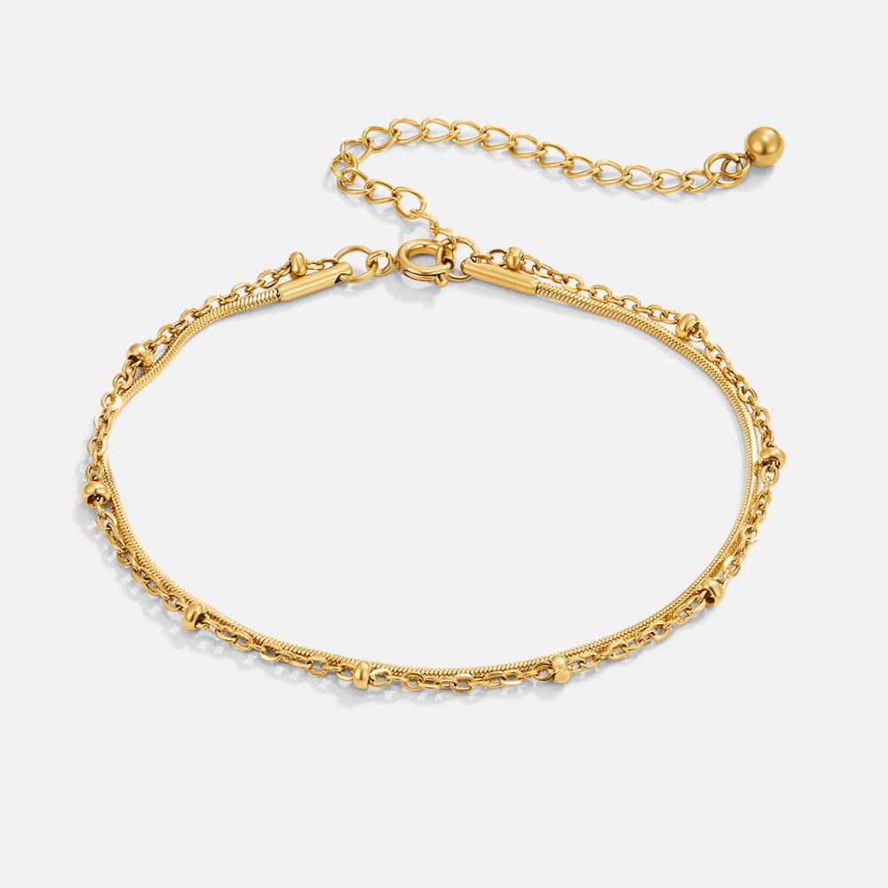 Pia Gouden Gelaagde Armband