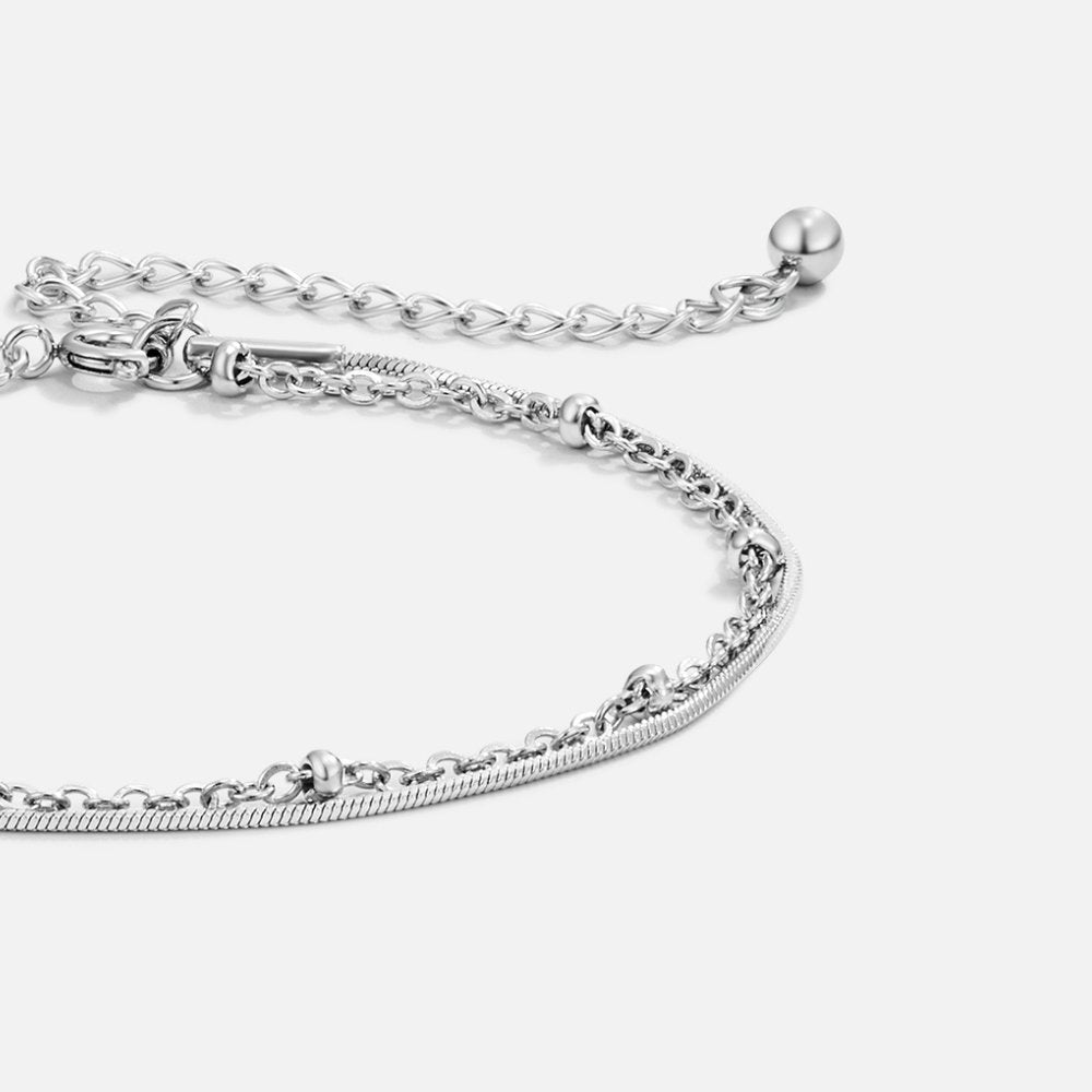 Pia Zilveren Gelaagde Armband Hoofdafbeelding