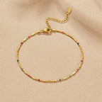 Regenboog Kralen Anklet