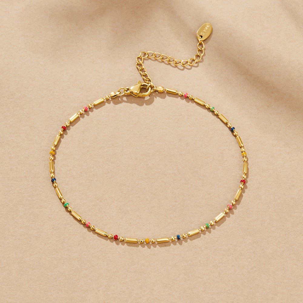 Regenboog Kralen Anklet