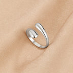 Zilveren Raven Wikkel Ring