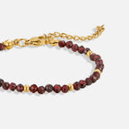 Red Garnet Bead Armband