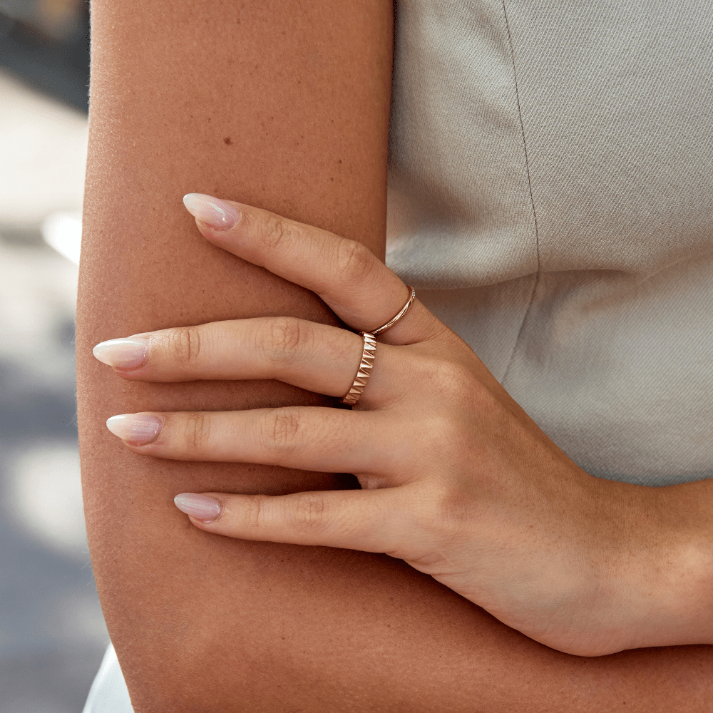 Reene Geometric Gouden Ring Secundaire afbeelding