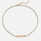 Gouden Rina Kristallen Ketting