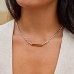 Gouden Rina Kristallen Ketting