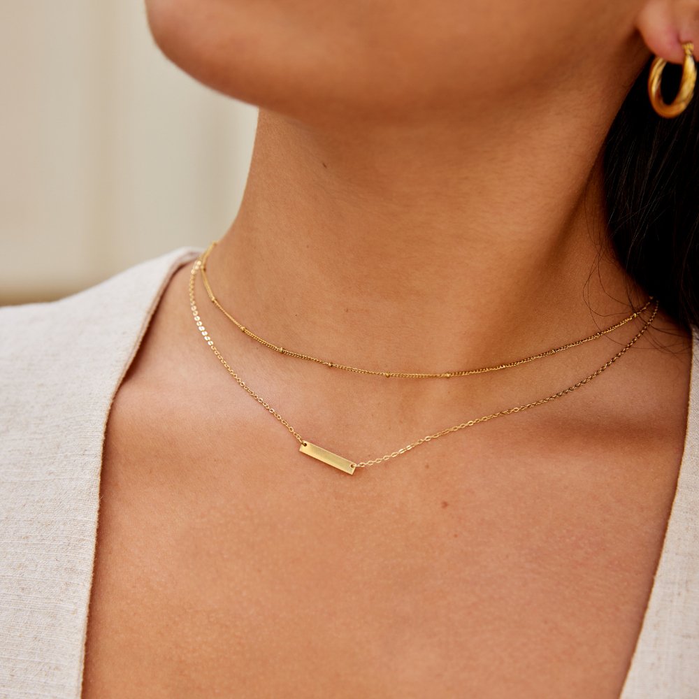 Rina Gouden Bar Ketting Secundaire afbeelding