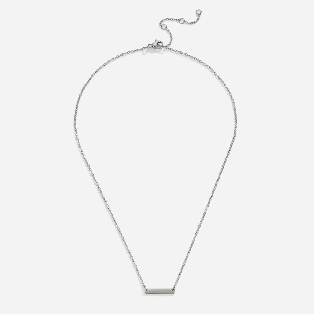 Rina Zilveren Bar Ketting