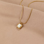 Gouden Riva Moonstone Hanger Ketting