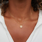 Gouden Riva Moonstone Hanger Ketting