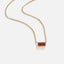 Ruby Baguette Ketting