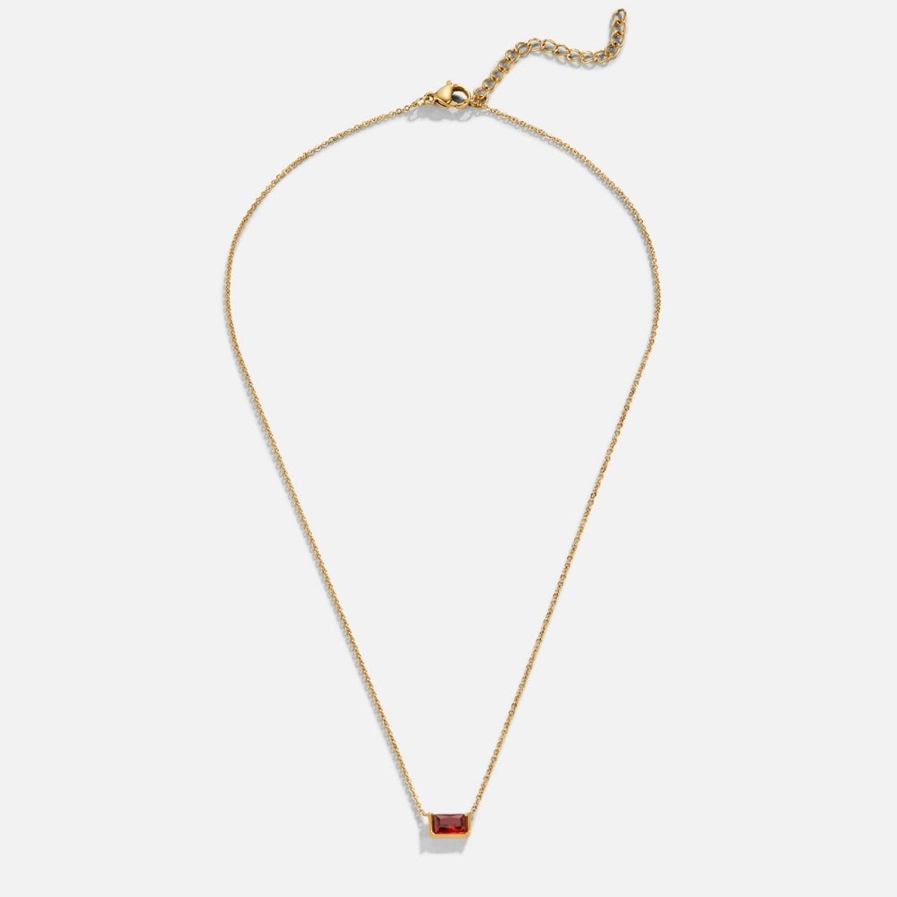 Ruby Baguette Ketting