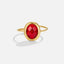 Gouden Ruby Kristallen Ring