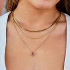 Ruby Rode Kristallen Ketting