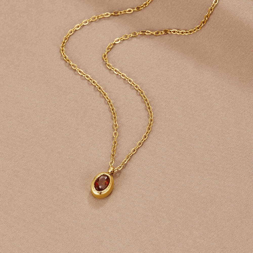 Ruby Rode Kristallen Ketting