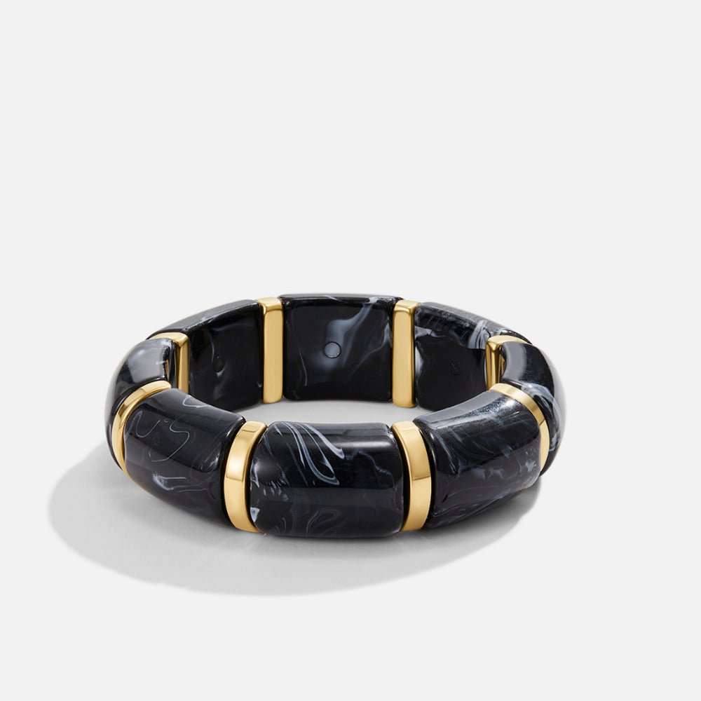 Sabina Black Marbled Armband