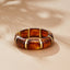 Sabina Goudenen Brown Marbled Armband