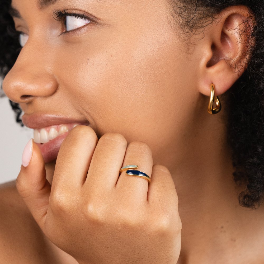 Safira Blue Wikkel Ring