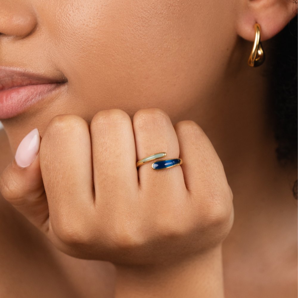 Safira Blue Wikkel Ring