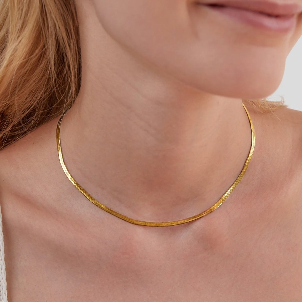Sarya Snake Ketting Gouden Ketting Secundaire afbeelding