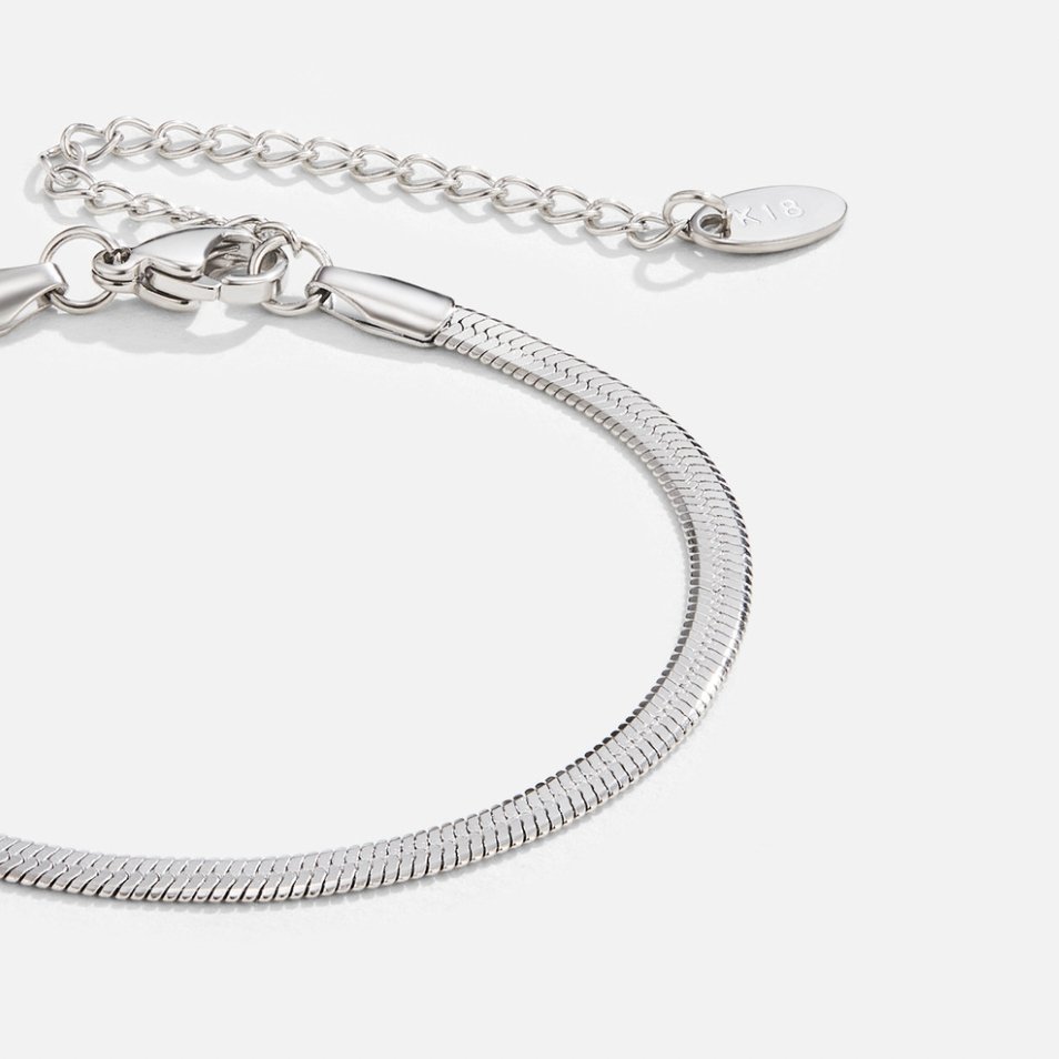 Sarya Snake Ketting Zilveren Armband