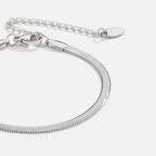 Sarya Snake Ketting Zilveren Armband