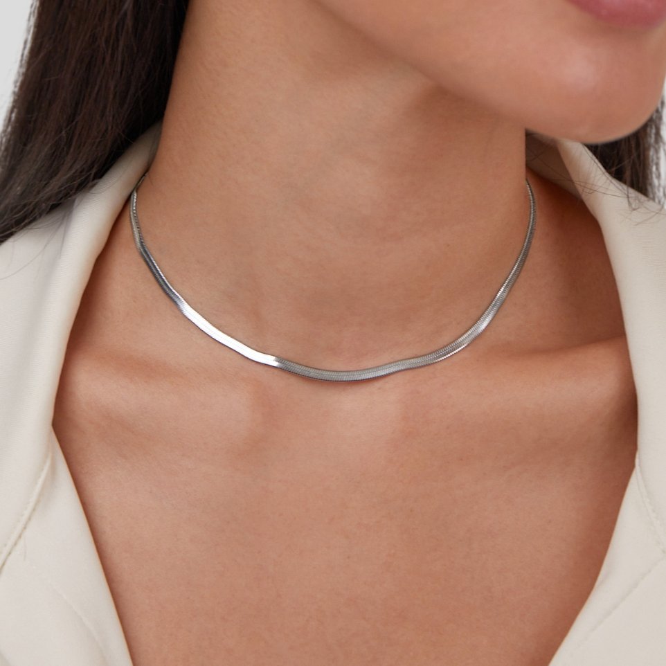 Sarya Snake Ketting Zilveren Ketting Secundaire afbeelding