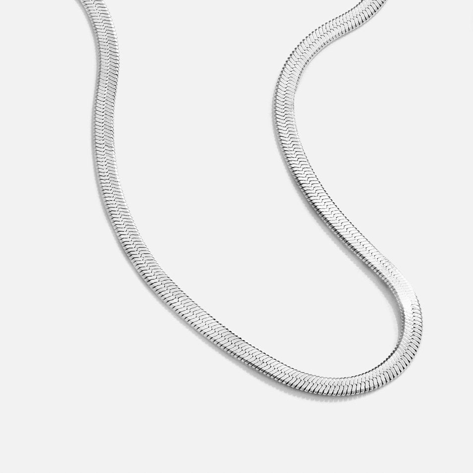Sarya Snake Ketting Zilveren Ketting Hoofdafbeelding