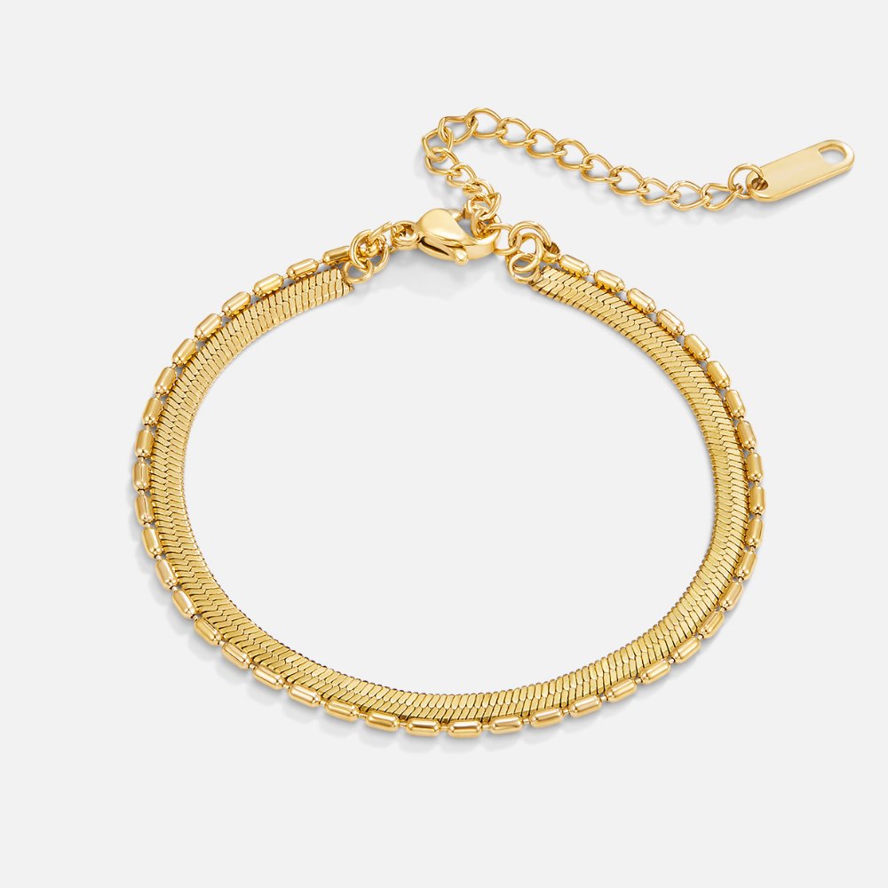 Selene Snake & Bead Ketting Armband