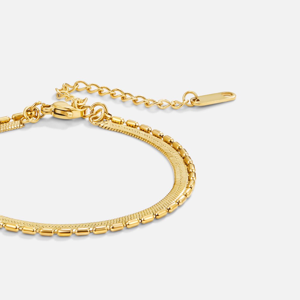 Selene Snake & Bead Ketting Armband