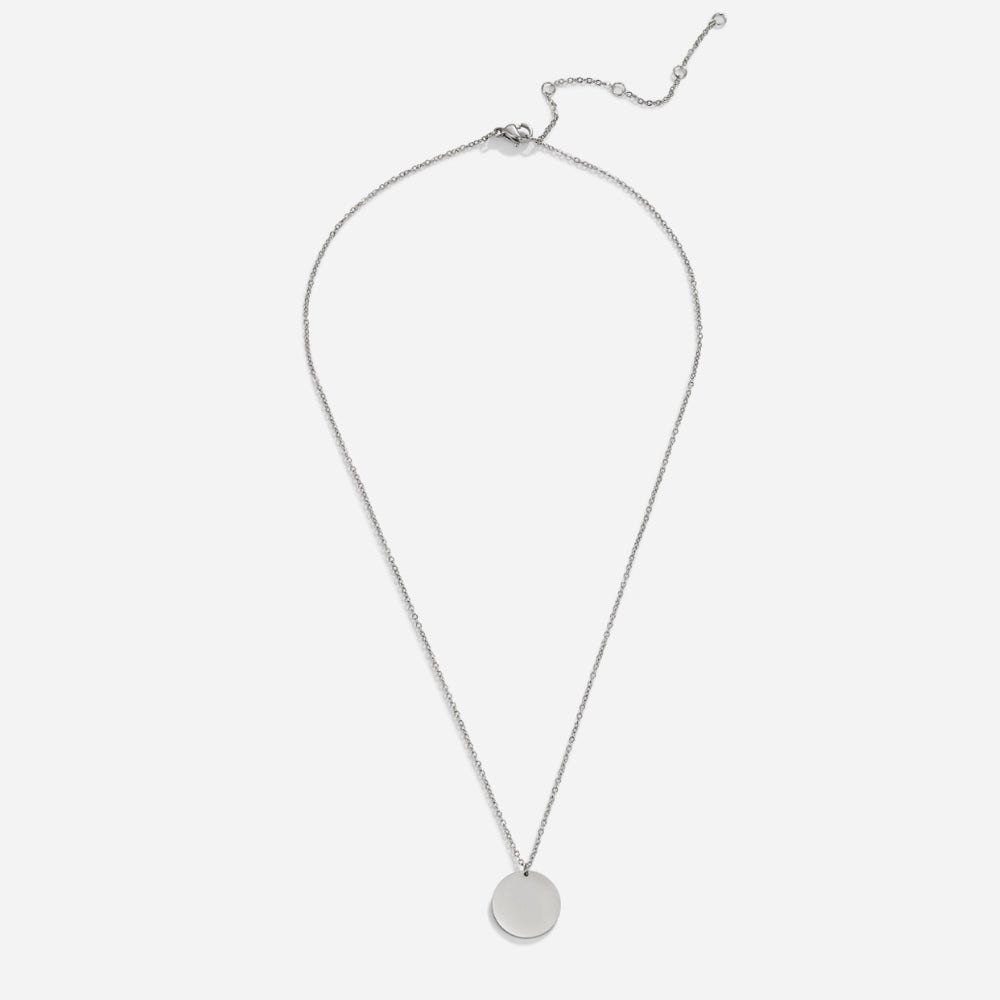 Zilveren Coin Ketting