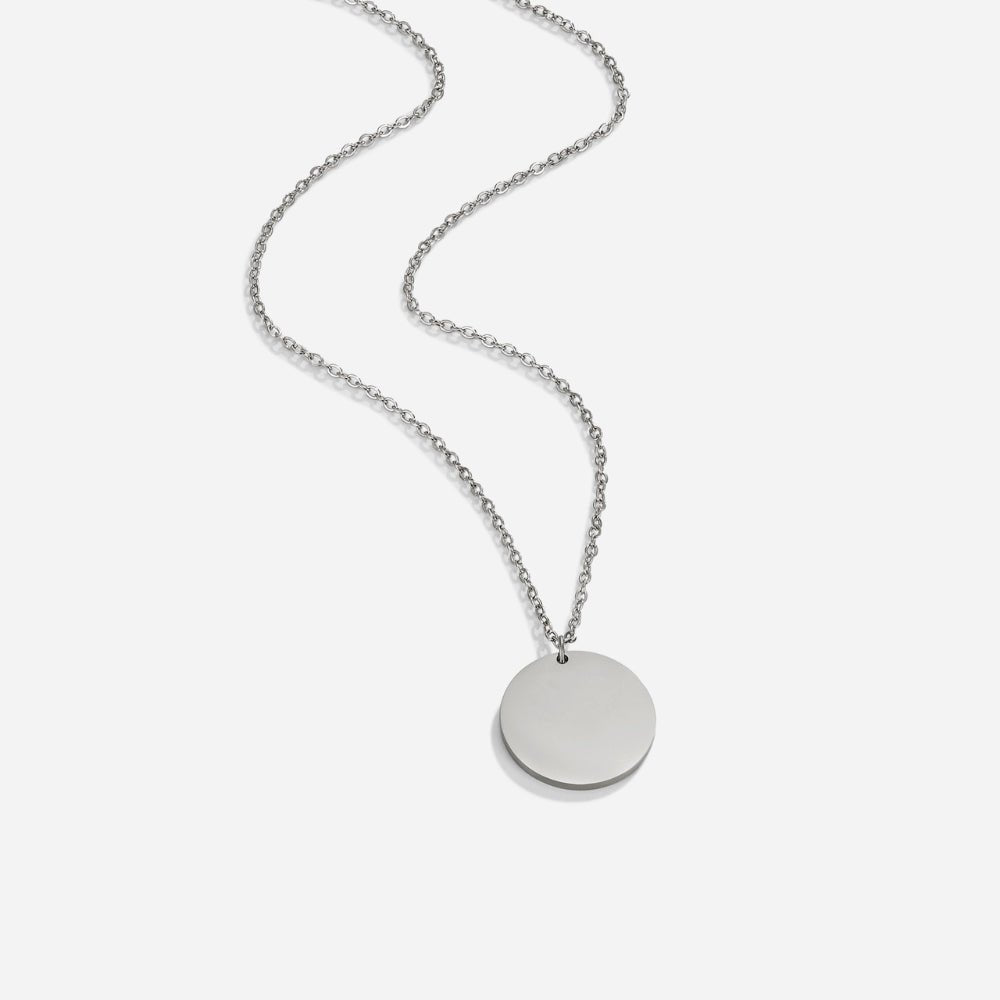 Zilveren Coin Ketting