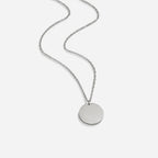 Zilveren Coin Ketting